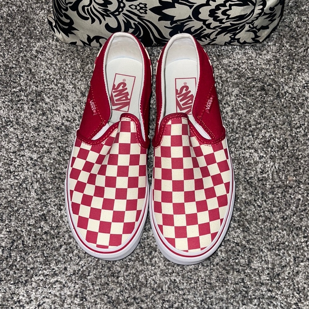 Red & White Checkered Vans